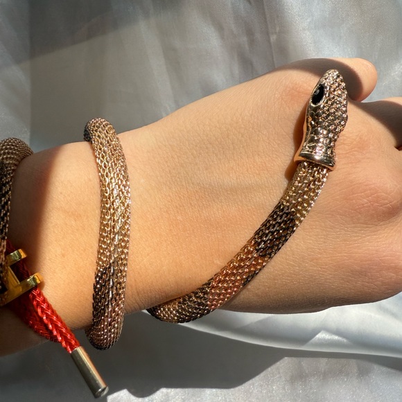 Serpentine Snake Design Wrap Necklace serpent multi - Picture 8 of 13